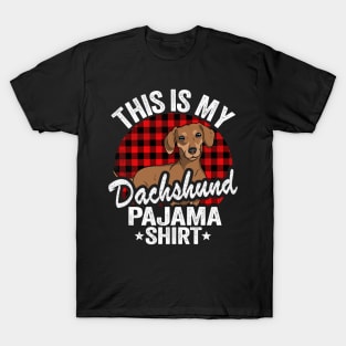 This Is My Dachshund Pajama Shirt Funny Dachshund T-Shirt